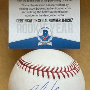 RONALDO HERNANDEZ TAMPA BAY RAYS ROOKIE YEAR SIGNED M.L. BASEBALL BECKETT R41267
