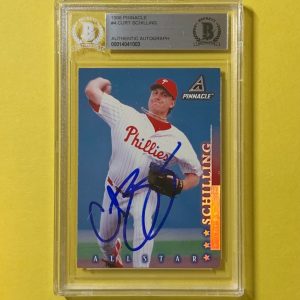 1998 PINNACLE CURT SCHILLING #4 AUTHENTIC AUTO BECKETT CERTIFIED PHILLIES
