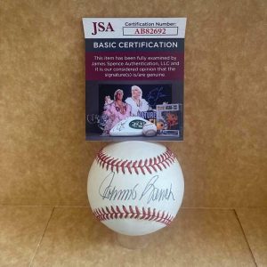 JOHNNY BENCH CINCINNATI REDS SIGNED AUTO VINTAGE N.L. BASEBALL JSA AB82692