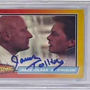 JAMES TOLKAN Signed Graded 10 Slabbed Back to the Future Mr Strickland Beckett