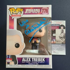 ALEX TREBEK signed #776 JEOPARDY Funko Pop! Figure JSA

