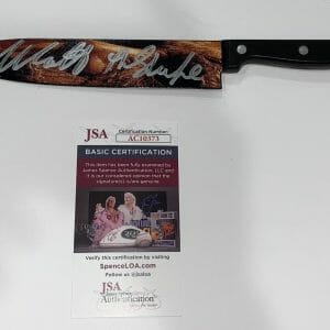NICK CASTLE SIGNED HALLOWEEN KILLS DISPLAY KNIFE MICHAEL MEYERS PROOF JSA COA