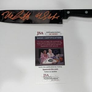 NICK CASTLE SIGNED HALLOWEEN DISPLAY KNIFE MICHAEL MEYERS PROOF JSA COA