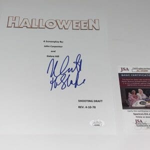NICK CASTLE SIGNED HALLOWEEN FULL MOVIE SCRIPT MICHAEL MYERS PROOF JSA COA