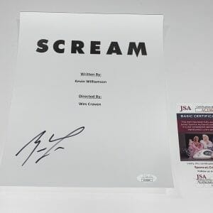 MATTHEW LILLARD SIGNED SCREAM FULL MOVIE SCRIPT PROOF JSA COA