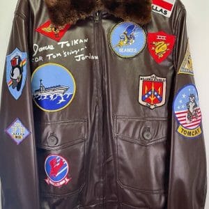 JAMES TOLKAN Signed Autograph Top Gun Bomber Jacket