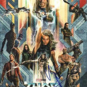 CHRISTIAN BALE SIGNED 11X14 PHOTO THOR LOVE AND THUNDER AUTOGRAPH BECKETT COA