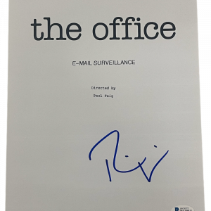 RAINN WILSON SIGNED THE OFFICE PILOT SCRIPT AUTHENTIC AUTOGRAPH BECKETT WITNESS