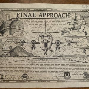 Korean War Final Approach Going Away Multi Signed Retirement Print 16“X20“ 1977