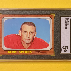 1966 TOPPS JACK SPIKES #84 SGC EX 5 DOLPHINS