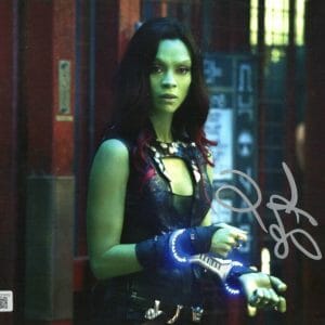 ZOE SALDANA SIGNED 8X10 PHOTO GAMORA GUARDIANS OF THE GALAXY AVENGERS BECKETT 9
