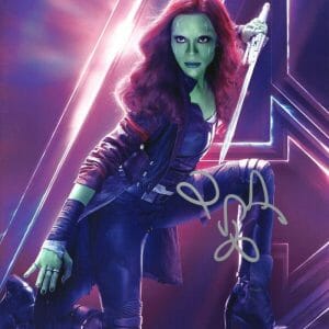 ZOE SALDANA SIGNED 8X10 PHOTO GAMORA GUARDIANS OF THE GALAXY AVENGERS BECKETT 6