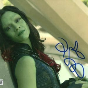 ZOE SALDANA SIGNED 8X10 PHOTO GAMORA GUARDIANS OF THE GALAXY AVENGERS BECKETT 3