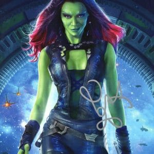 ZOE SALDANA SIGNED 8X10 PHOTO GAMORA GUARDIANS OF THE GALAXY AVENGERS BECKETT 10