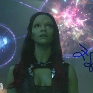 ZOE SALDANA SIGNED 8X10 PHOTO GAMORA GUARDIANS OF THE GALAXY AVENGERS BECKETT 1