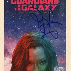 ZOE SALDANA SIGNED 8X10 PHOTO GAMORA GUARDIANS OF THE GALAXY AVENGERS BECKETT 2