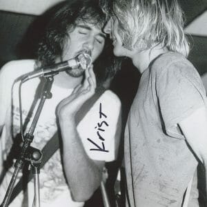 Nirvana Krist Novoselic Signed Live Concert Vintage B/W Photo W Kurt Cobain ACOA