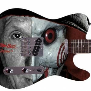 Tobin Bell Saw Jigsaw Movie Autographed Custom Graphics Guitar Exact Proof ACOA