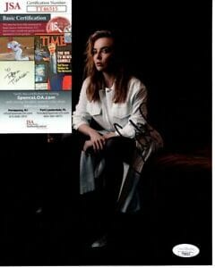 JODIE COMER signed autographed 8x10 photo JSA
