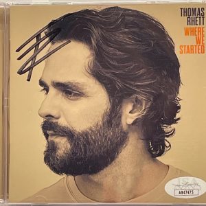 THOMAS RHETT Signed Autograph CD Insert "Where We Started" JSA