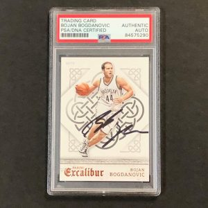2015-16 Panini Excalibur #20 Bojan Bogdanovic Signed Card AUTO PSA Slabbed Nets