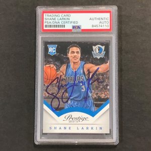 2013-14 Panini Prestige #178 Shane Larkin Signed Card AUTO PSA Slabbed RC Maveri