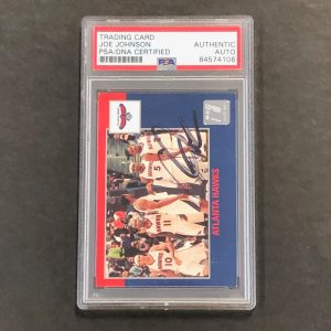 2010 Donruss Team Checklist Card #273 Joe Johnson Signed Card AUTO PSA Slabbed H