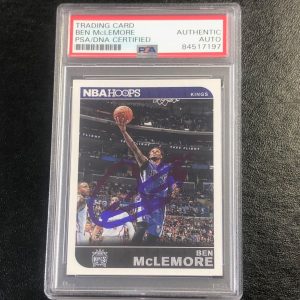2014-15 NBA Hoops #216 Ben McLemore Signed Card AUTO PSA Slabbed Kings