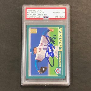 2001 Topps #513 ESTEBAN LOAIZA Signed Card PSA/DNA Slabbed Autographed AUTO 10 B