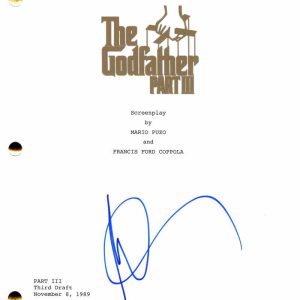 ANDY GARCIA SIGNED AUTOGRAPH THE GODFATHER PART III 3 FULL MOVIE SCRIPT - RARE!