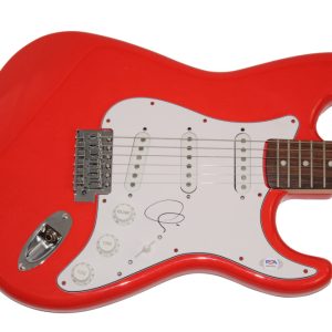 ADAM LEVINE SIGNED AUTOGRAPH FULL SIZE RED FENDER ELECTRIC GUITAR MAROON 5 PSA