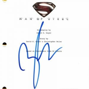 ZACK SNYDER SIGNED AUTOGRAPH MAN OF STEEL FULL MOVIE SCRIPT - SUPERMAN, RARE!