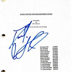 DANIEL RADCLIFFE SIGNED AUTOGRAPH HARRY POTTER FULL MOVIE SCRIPT RARE W/ BECKETT