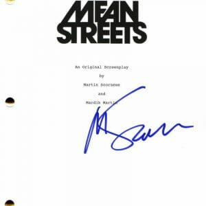 MARTIN SCORSESE SIGNED AUTOGRAPH MEAN STREETS FULL MOVIE SCRIPT - VERY RARE!
