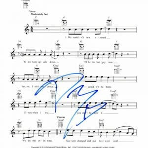 POST MALONE SIGNED AUTOGRAPH CIRCLES SHEET MUSIC TWELVE CARROT TOOTHACHE RARE!