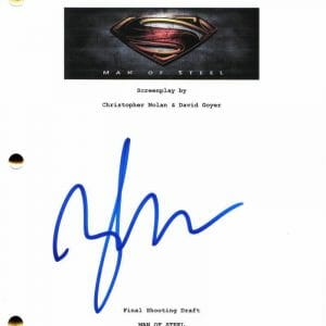 ZACK SNYDER SIGNED AUTOGRAPH MAN OF STEEL FULL MOVIE SCRIPT - SUPERMAN RARE!