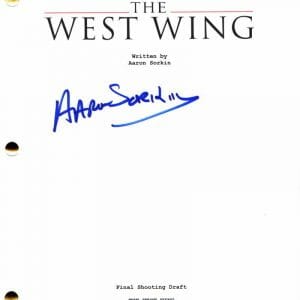 AARON SORKIN SIGNED AUTOGRAPH THE WEST WING FULL PILOT SCRIPT - VERY RARE!
