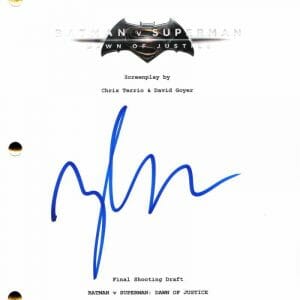 ZACK SNYDER SIGNED AUTOGRAPH BATMAN V SUPERMAN DAWN OF JUSTICE FULL MOVIE SCRIPT