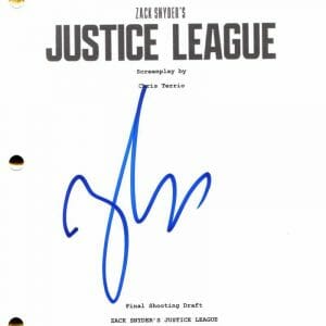 ZACK SNYDER SIGNED AUTOGRAPH JUSTICE LEAGUE FULL MOVIE SCRIPT - VERY RARE!