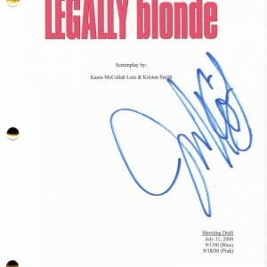 JENNIFER COOLIDGE SIGNED AUTOGRAPH - LEGALLY BLONDE FULL MOVIE SCRIPT - REESE