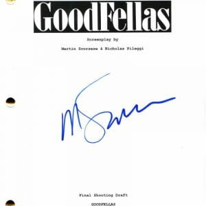 MARTIN SCORSESE SIGNED AUTOGRAPH GOODFELLAS FULL MOVIE SCRIPT W/ ROBERT DENIRO