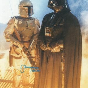 JEREMY BULLOCH SIGNED 11X14 PHOTO STAR WARS BOBA FETT HELMET AUTOGRAPH BECKETT 7