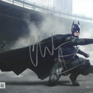 CHRISTIAN BALE SIGNED 8X10 PHOTO THE DARK KNIGHT BATMAN AUTOGRAPH BECKETT 32