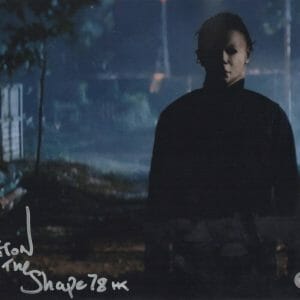 AIRON ARMSTRONG SIGNED 11X14 PHOTO HALLOWEEN AUTHENTIC AUTOGRAPH BECKETT WITNESS