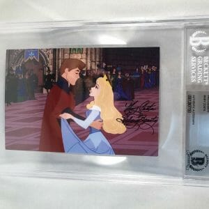Mary Costa Signed 4x6 Photo Beckett BAS Disney Sleeping Beauty COA