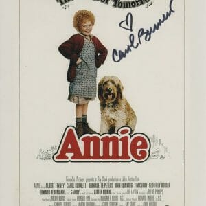 Carol Burnett Signed 8x10 Photo 7 COA