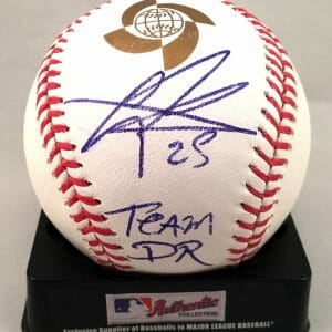 Pittsburgh Pirates Gregory Polanco Signed 2017 WBC Baseball Team DR COA