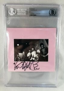CHARLIE WATTS SIGNED CD INSERT PHOTO THE ROLLING STONES BECKETT BAS COA COLLECTIBLE MEMORABILIA