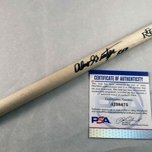Alan Gratzer Signed Drumstick REO Speed Wagon PSA/DNA 6 COA