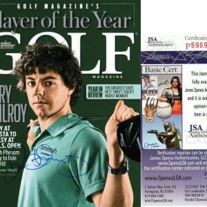 Rory McIlroy Signed 11x14 Photo Golf Magazine Player of the Year JSA Authenticat